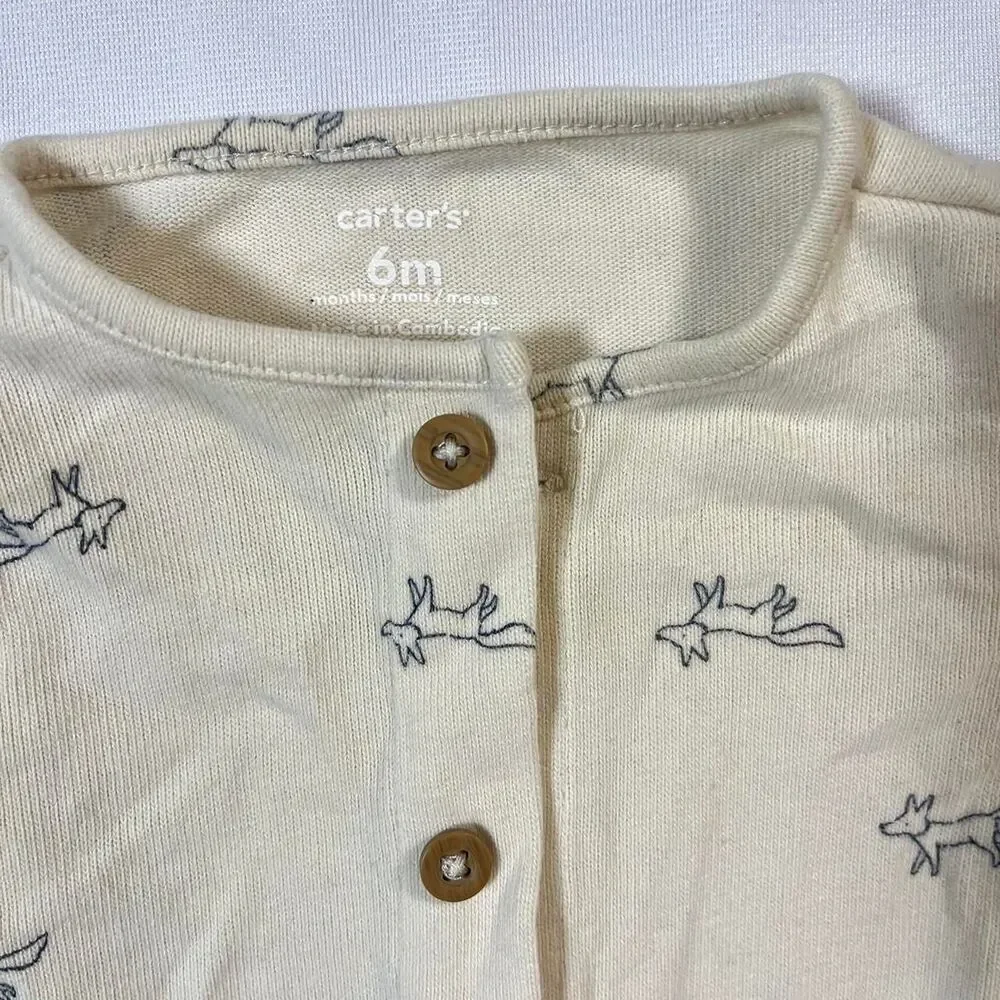 Carter-s Women's Cream and Yellow Sleepsuits-babygrows